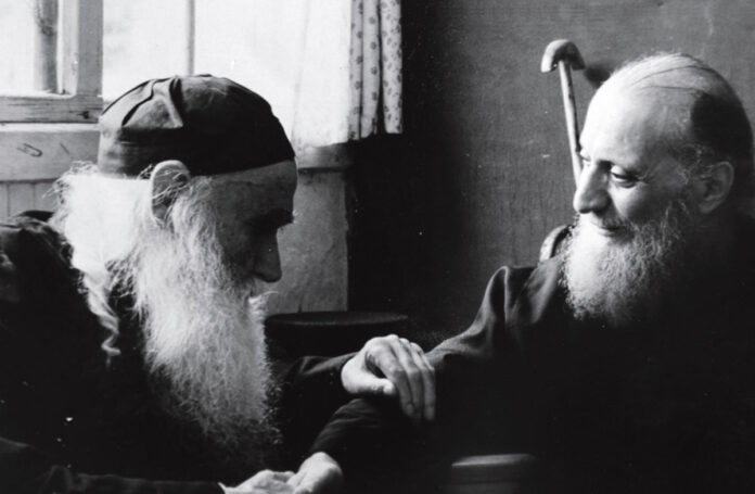 Părintele Efrem si Părintele Emilianos - Katunakia - 1997